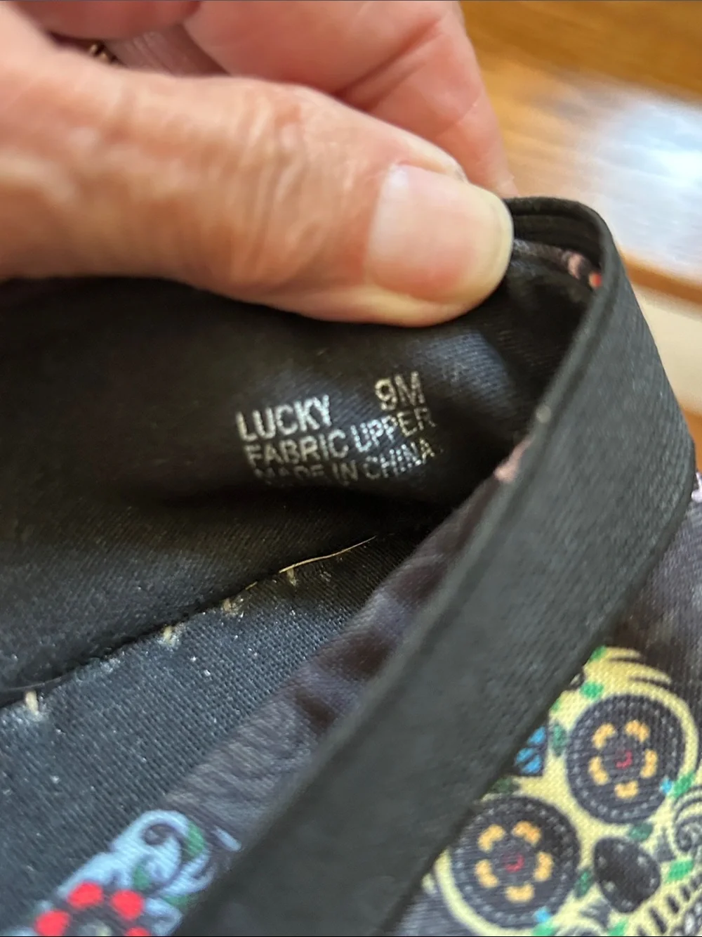 Loudmouth Black Espadrilles with Colorful Sugar Skull Print